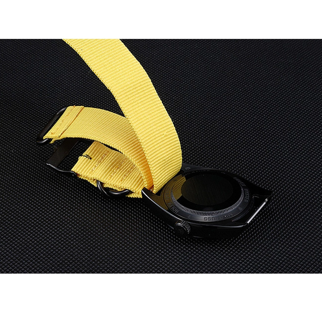 Aaa replica Milgauss 621999 Strap Nylon Yellow Rolex Bamford 0522